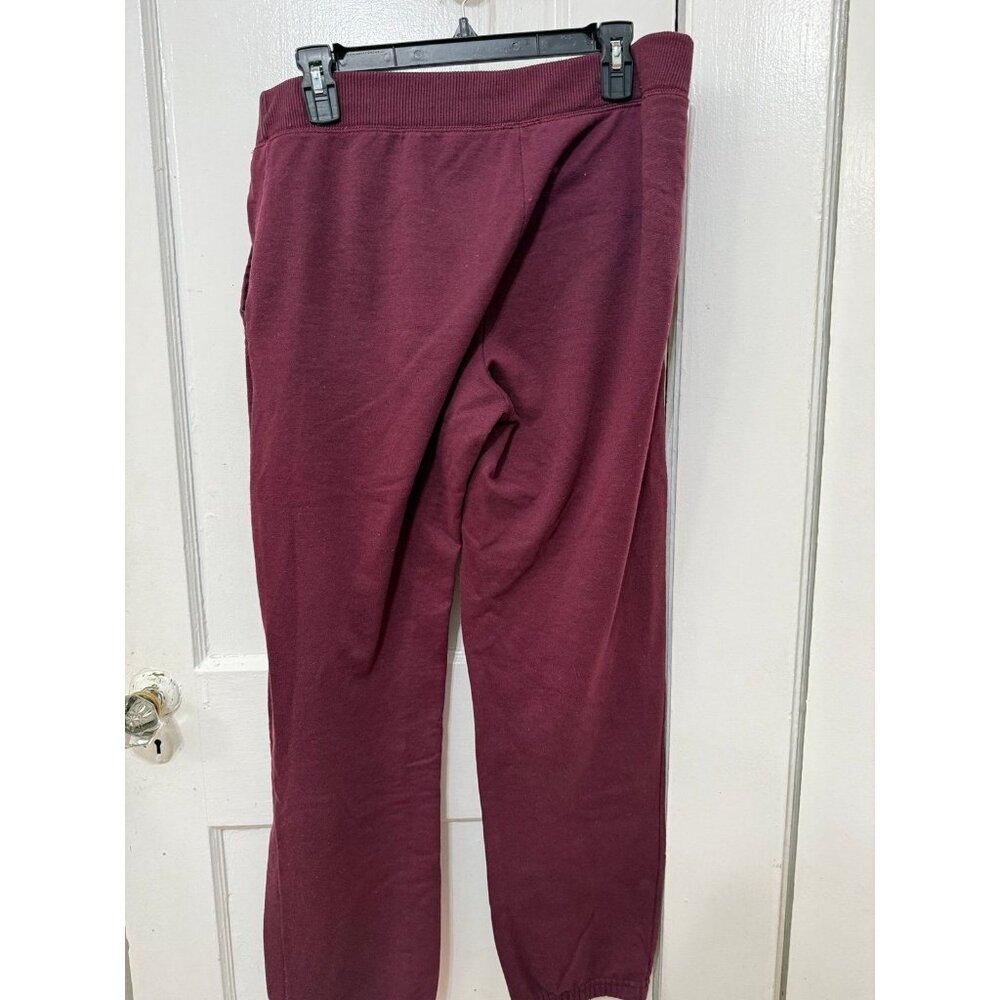 Time & Tru women’s size large maroon jogger pants - Picture 6 of 12
